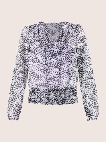 Purple and black Pattern top