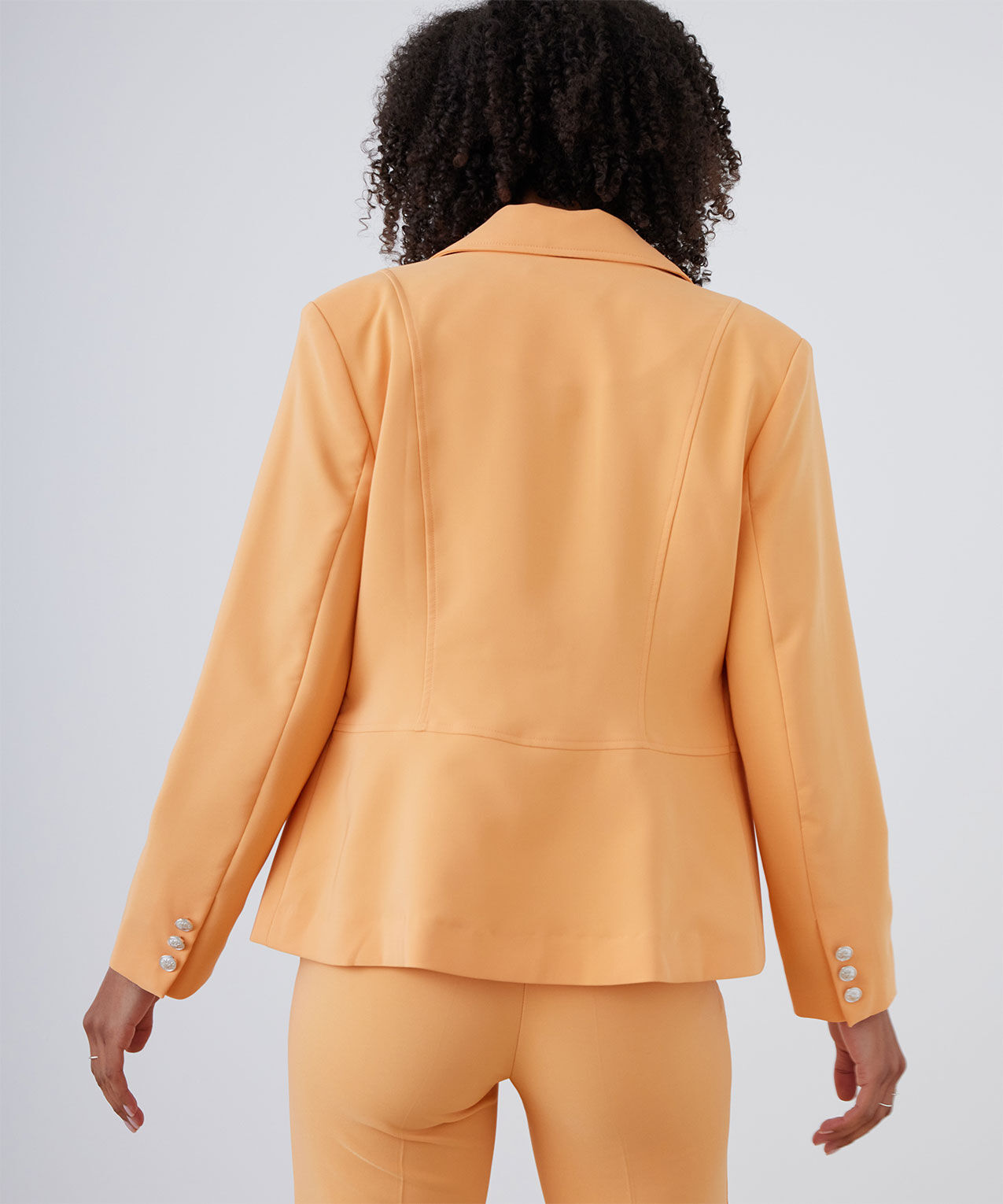Orange military blazer top
