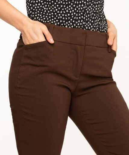 Chocolate Brown Slim Leg Pant Image 2
