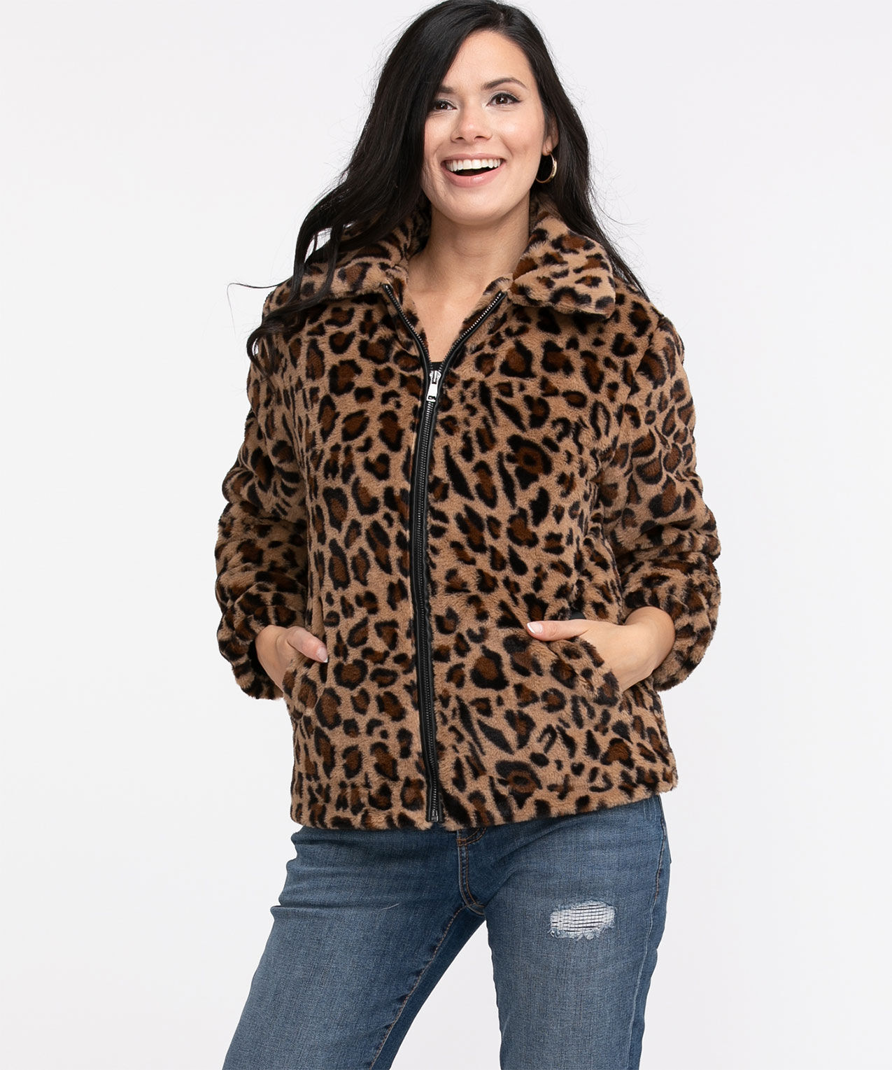 Jacket leopard store