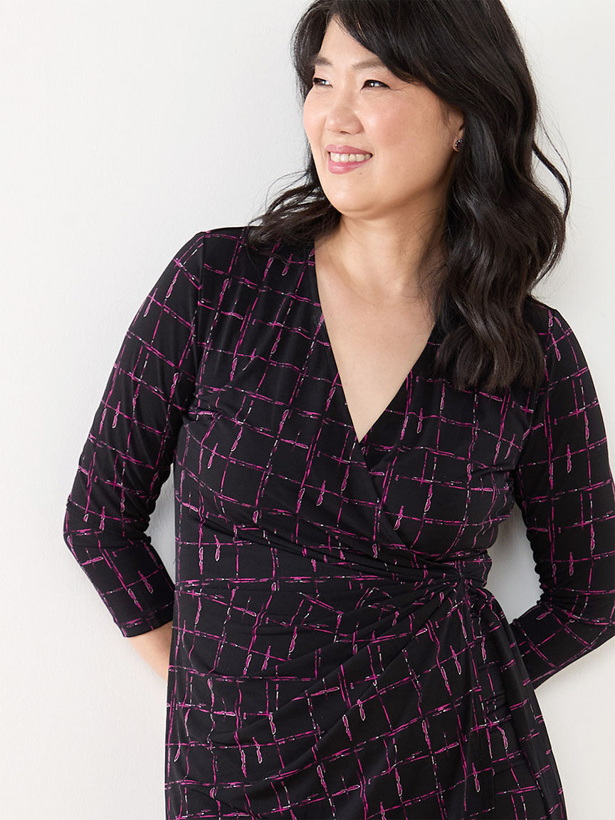 Stretch wrap dress outlet