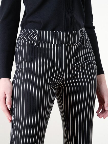 Leah Straight Striped Ankle Pant Image 4