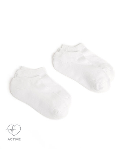 White Ankle Sock 2-Pack