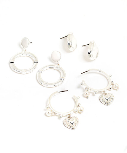 Silver Earring 3-Pack Image 1