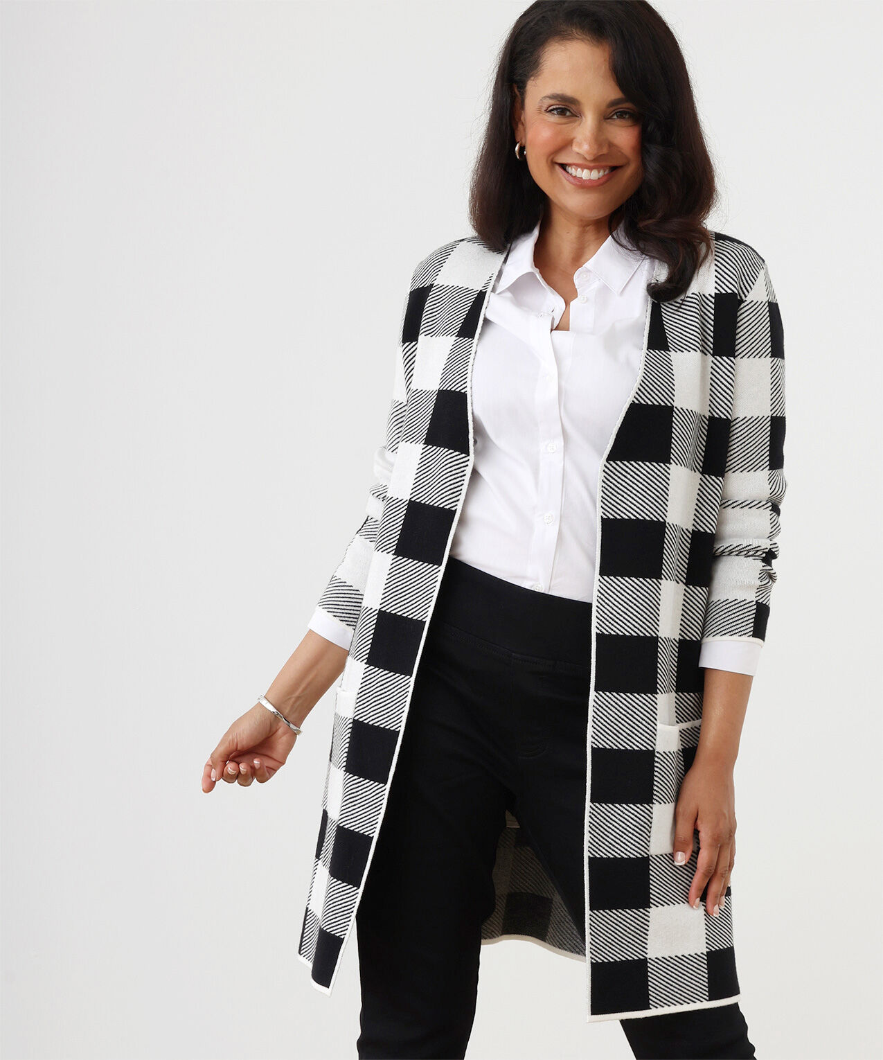 Dex buffalo plaid sales coatigan