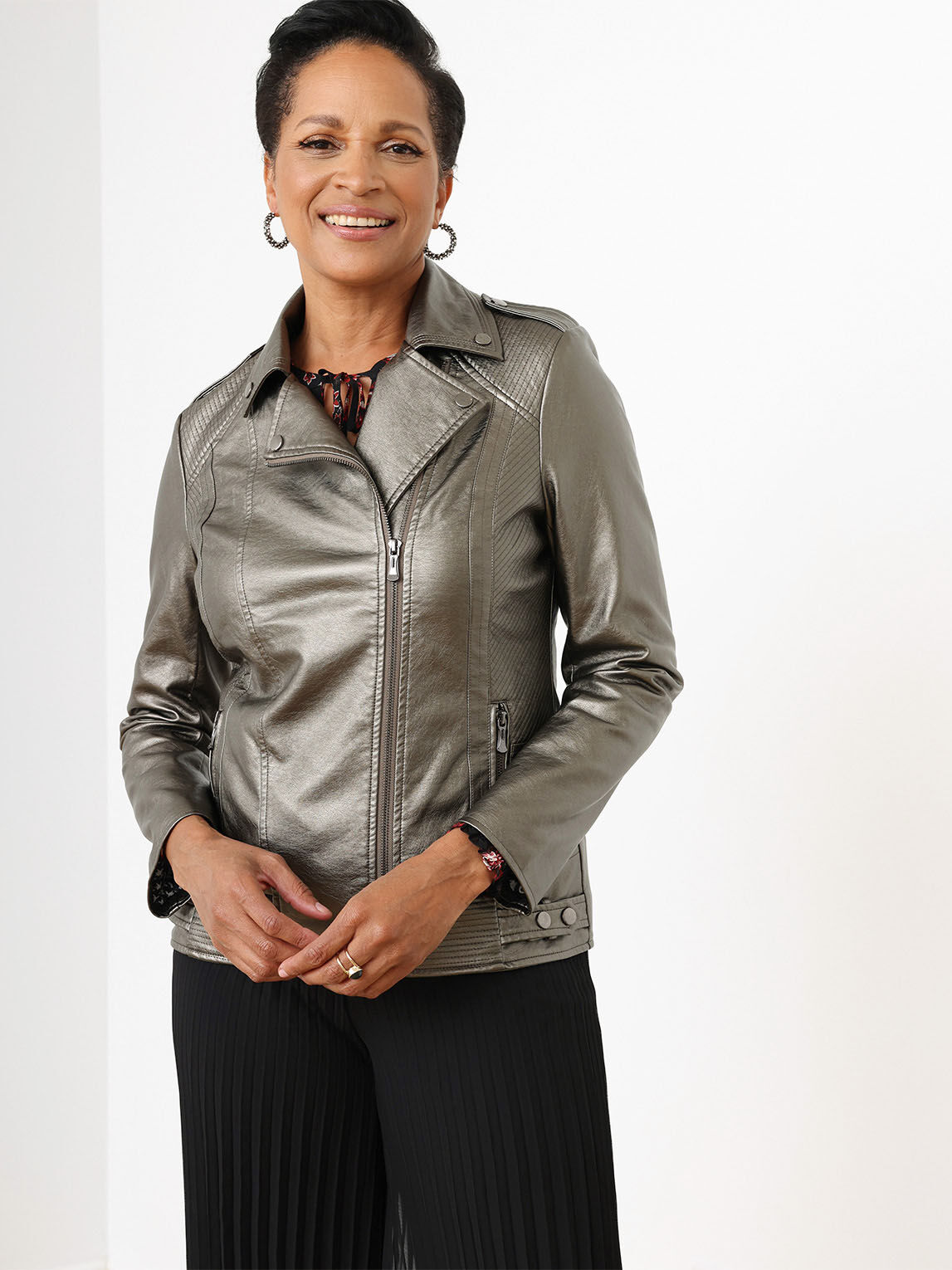 Cleo faux shop leather jacket