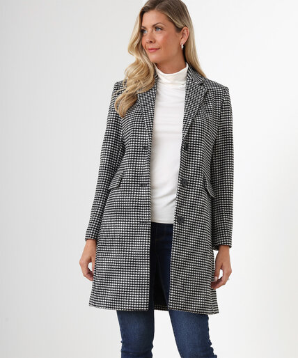 Houndstooth Tailored Coat Image 2
