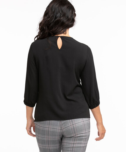 Ruched Scoop Neck Blouse Image 3