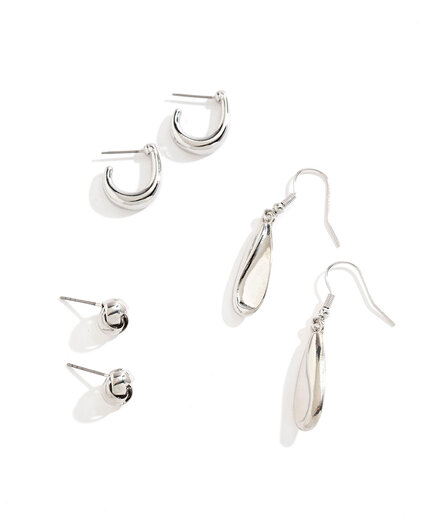 Silver Earring 3-Pack Image 1