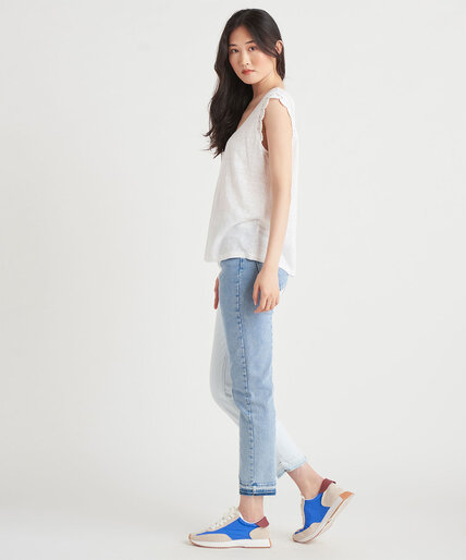 Dex Two-Tone High Rise Jean Image 3