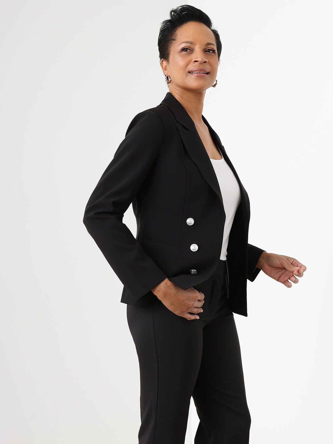 Black military blazer Cleo Black M