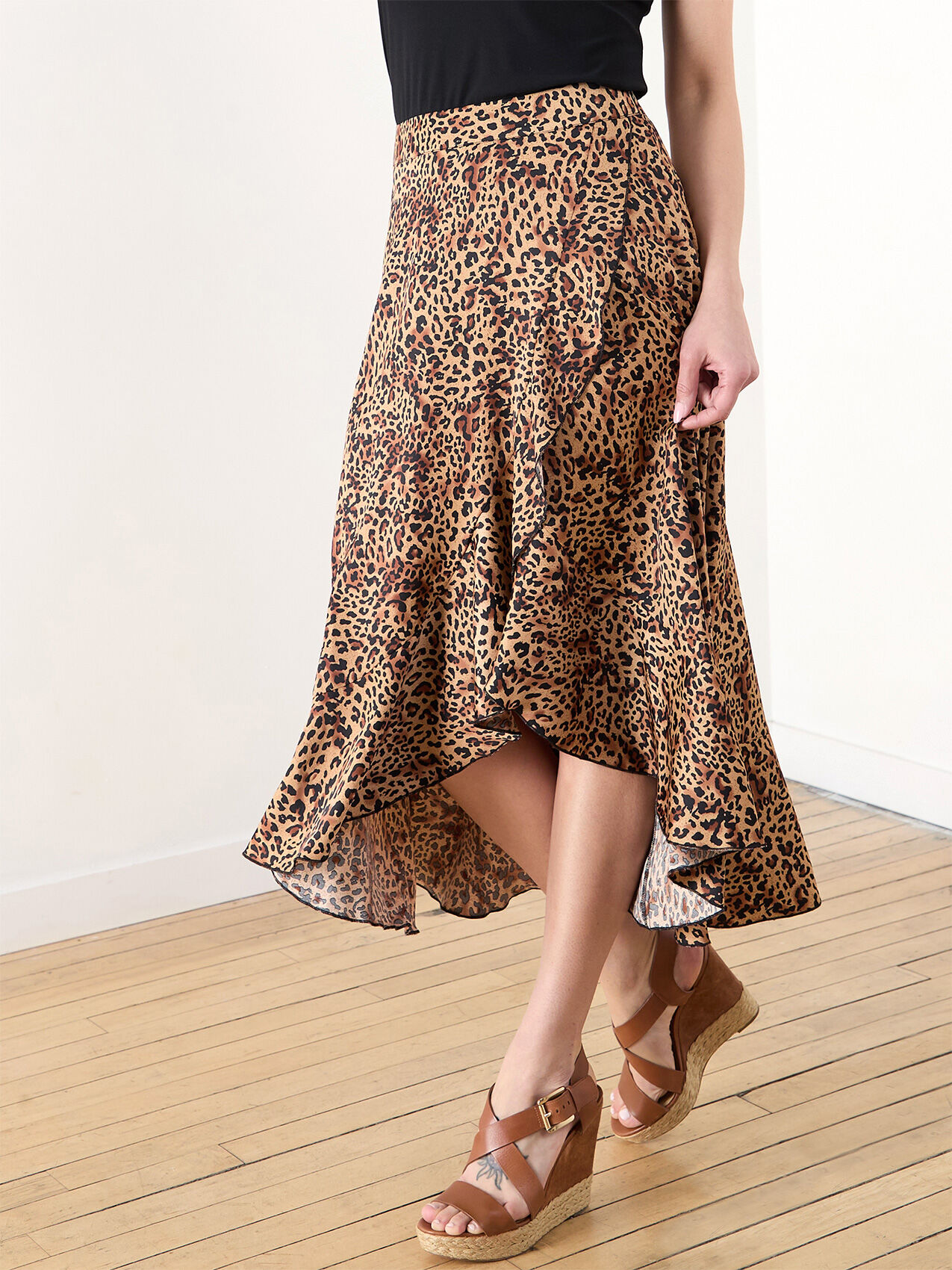 Animal print skirt 9mm top