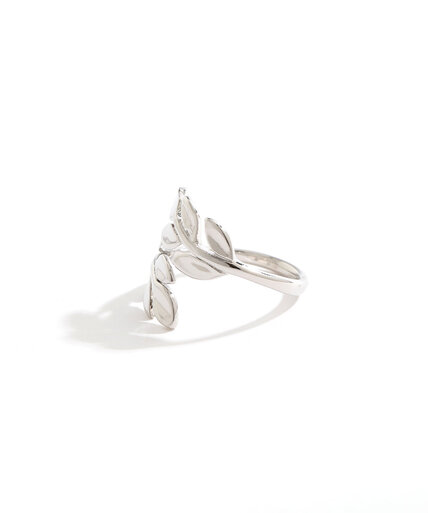 Silver Leaf Wrap Ring Image 2
