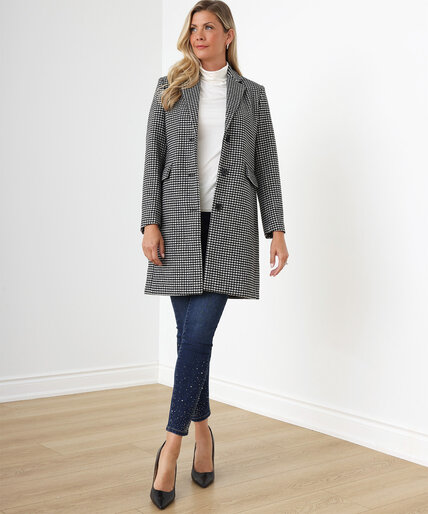Houndstooth Tailored Coat Image 6