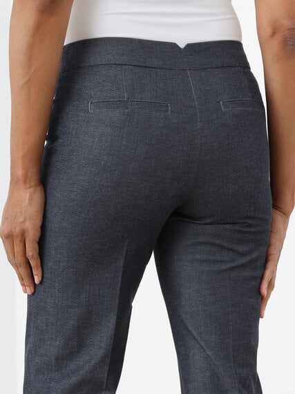 Morgan Wide-Leg City Denim Trouser Pant Image 5