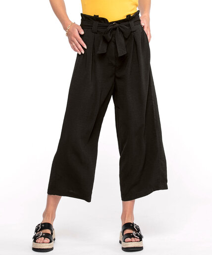 Wide Leg Pull-On Crop Pant Image 1