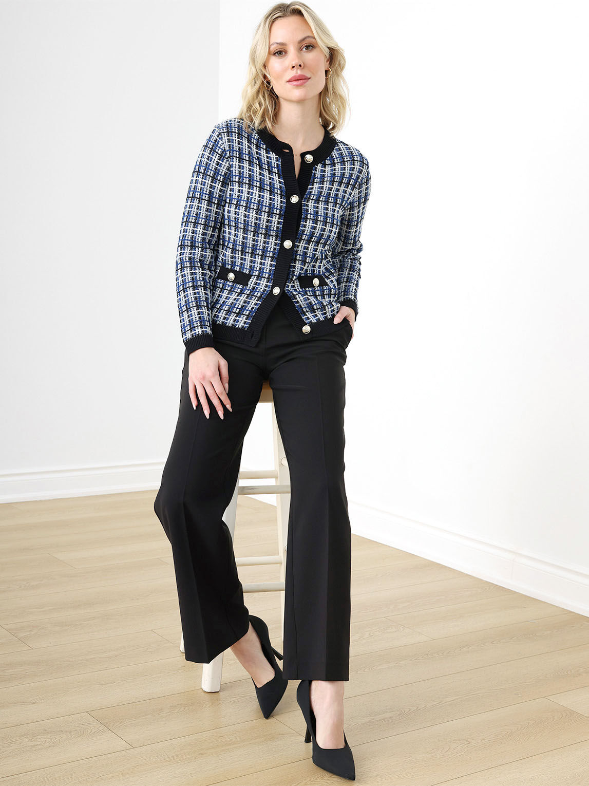 Petite black deals cardigan sweater