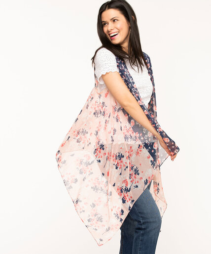 Soft Floral Sleeveless Cover-Up Image 1
