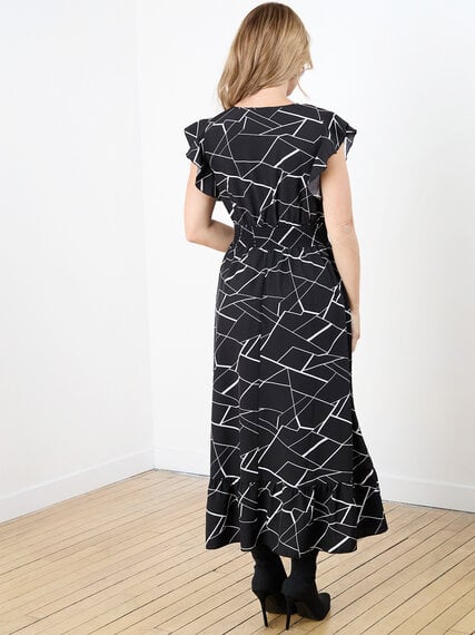 Petite Ruffle Sleeve Maxi Dress Image 5