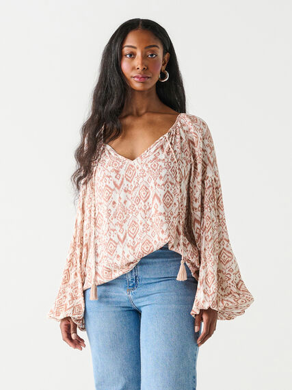 Long Sleeve Peasant Blouse by Dex Image 2
