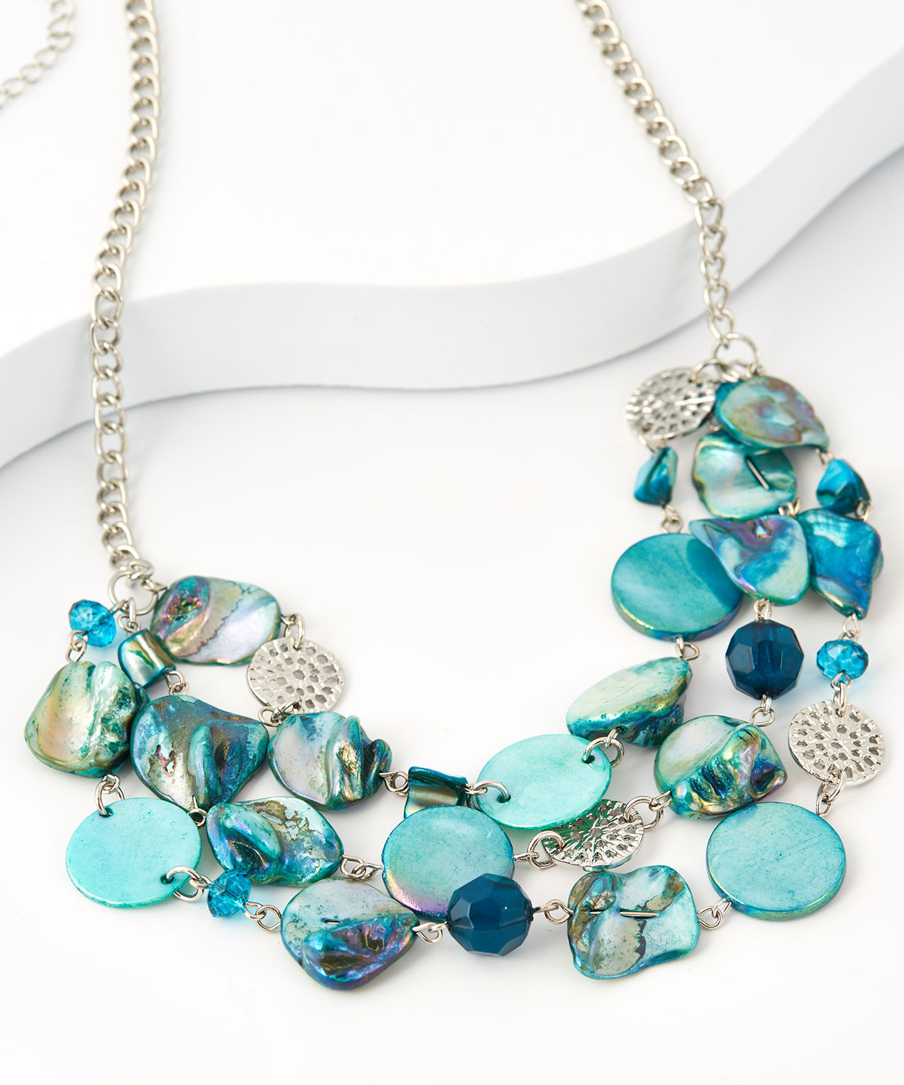 Short Shell Multi-Strand Necklace
