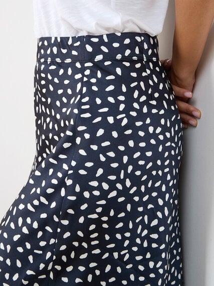 Petite Satin Midi Skirt Image 4