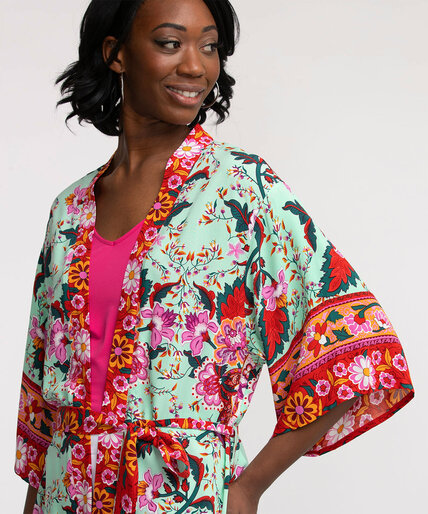 Printed Midi Kimono Image 2