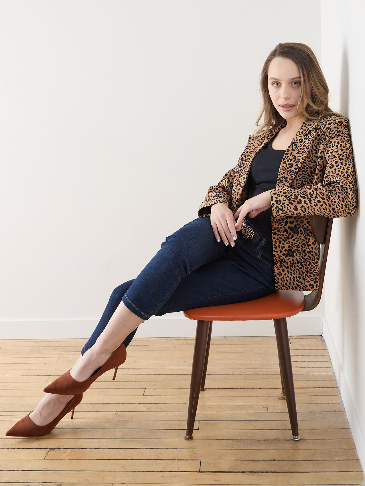 Berek leopard print blazer clearance