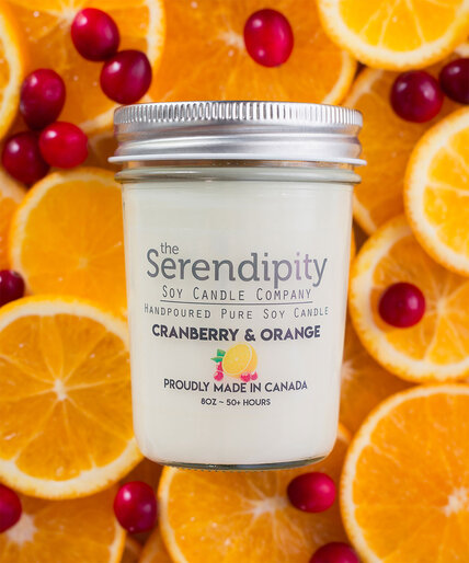 Cranberry & Orange Soy Candle Image 2