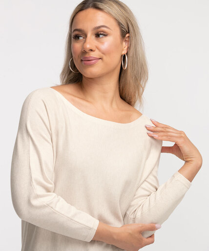 Low Impact Boat Neck Sweater Image 2