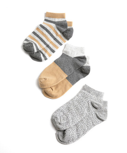 Striped Ankle Sock 3-Pack Image 1