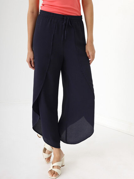 Bubble Crepe Pull-On Tulip Pant Image 1