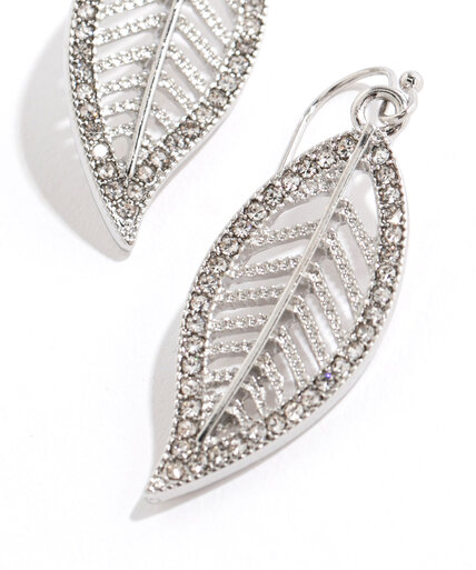 Crystal Leaf Earring Image 2