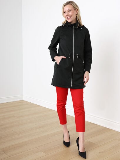 Anorak Coat with Removable Hood