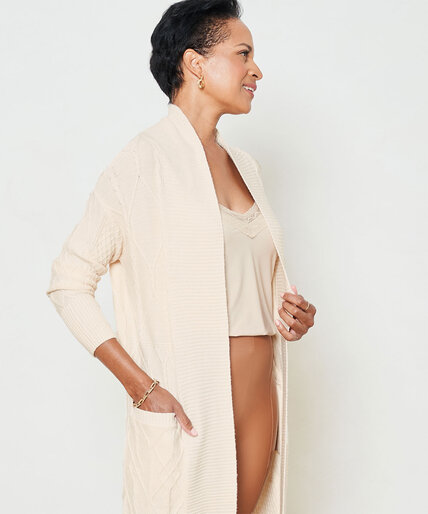 Cable Knit Maxi Cardigan Image 4