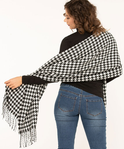 Textured Patterned Oblong Scarf Image 1