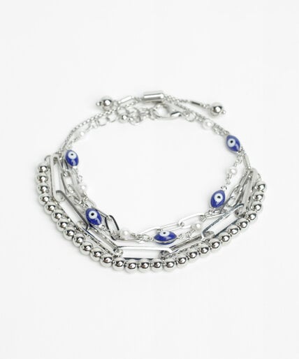 Silver Multi-Chain Bracelet Image 1