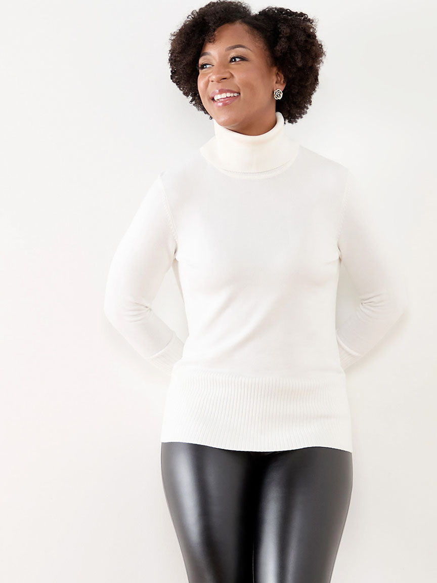 Petite turtleneck sweater best sale