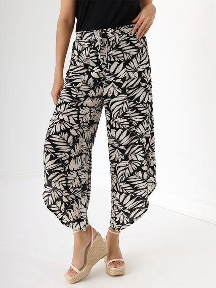 Bubble Crepe Pull-On Tulip Pant | Cleo | 4000009164