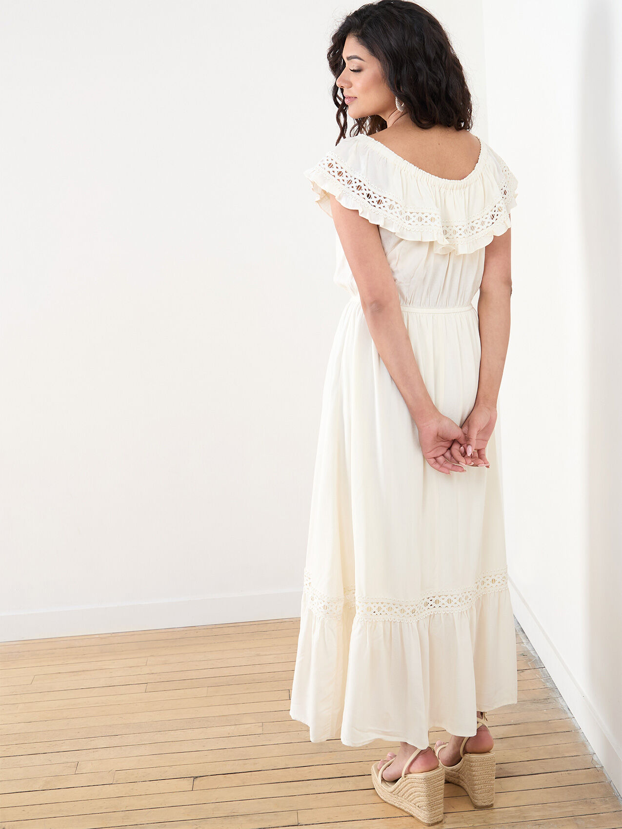 Petite Textured Maxi Dress Cleo 4000010147