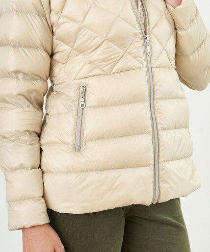 Pearlized Packable Down Coat Image 5