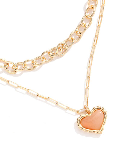 Crystal Heart Layered Necklace Image 2