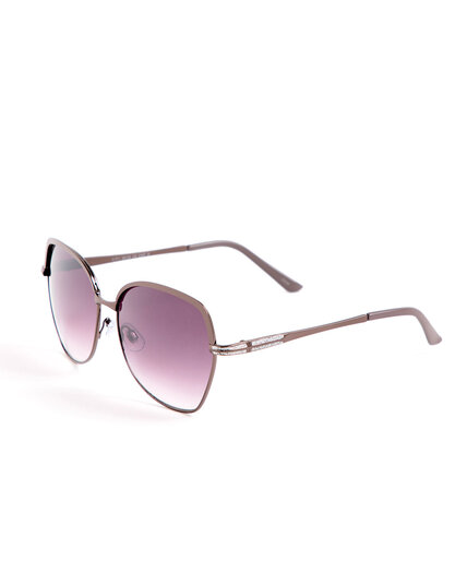 Large Brown Metal Sunglasses Image 1