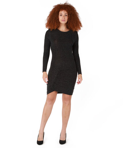 Dex Ruched Side Shimmer Dress Image 1