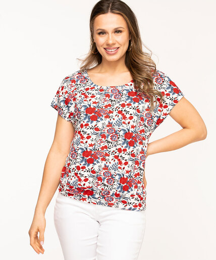 Scoop Neck Extended Sleeve Top Image 1