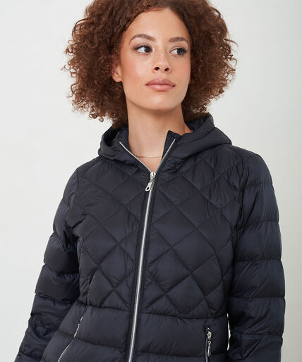 Pearlized Packable Down Coat Image 3