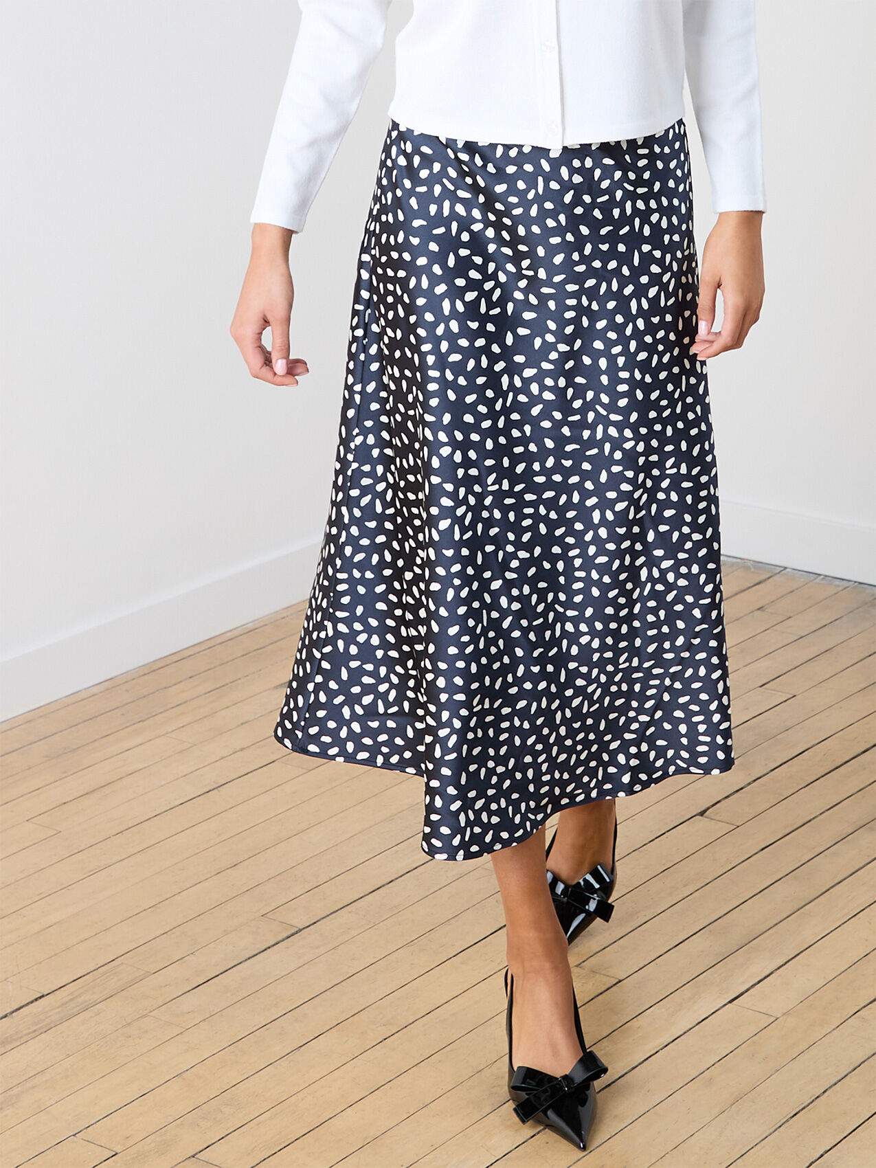 Petite Satin Midi Skirt Cleo 4000009729