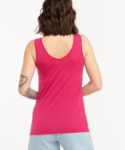 Relaxed V-Neck Tank Top Image 3