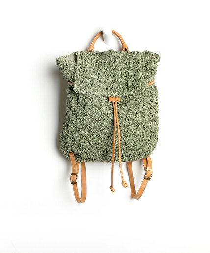 Crochet Drawstring Backpack Image 3