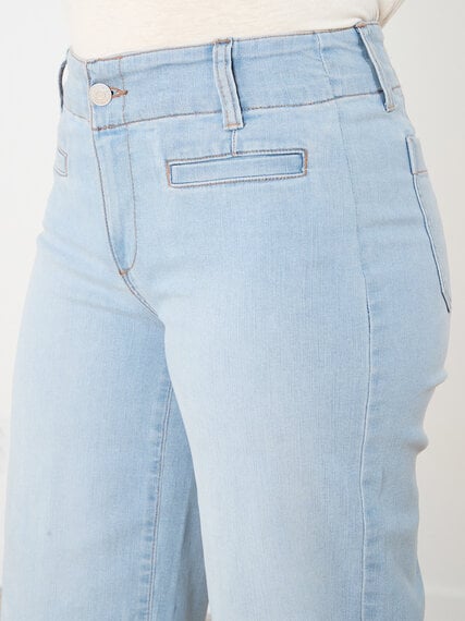 Haylie Wide Leg Crop Jeans Image 5